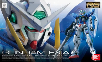 Bandai 5061600 #15 Gundam Exia Celestial Being Mobile Suit GN-001 RG 1/144 Scale Model Kit
