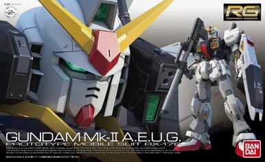 Bandai 5061598 #08 Gundam Mk II A.E.U.G. Prototype Mobile Suit RX-178 RG 1/144 Scale Model Kit