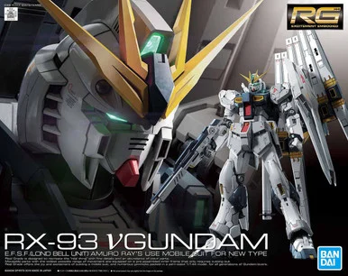 Bandai 5057842 #32 RX-93 Nu Gundam E.F.S.F. (Londo Bell Unit) Amuro Rays Use Mobile Suit for New Type RG 1/144 Scale Model Kit