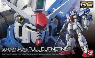 Bandai 5061825 #13 Gundam GP01Fb Full Burnern E.F.S.F. Prototype Multipurpose Mobile Suit RG 1/144 Scale Model Kit