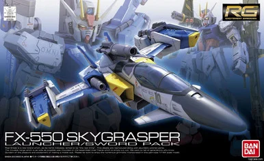 Bandai 5063052 #06 FX-550 Skygrasper Launcher/Sword Pack RG 1/144 Scale Model Kit