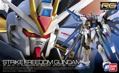 Bandai 5061617 #14 Strike Freedom Z.A.F.T. Mobile Suit ZGMF-X20A RG 1/144 Scale Model Kit