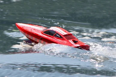 RAGE RC RGRB1133 LightWave Electric Micro RTR Boat, Red