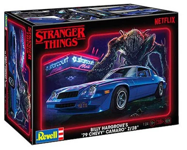 1/24 Revell Stranger Things Billy Hargrove 1979 Chevy Camaro Z/28 Plastic Model kit - Revell Carrera
