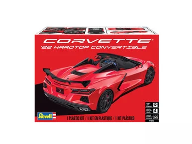 1/25 Carerra Revell '22 Corvette C8 Hardtop Convertible Plastic Model Kit - Revell Carrera