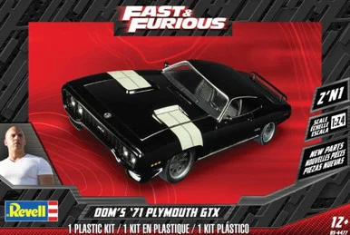 1/24 Revell Doms 1971 Plymouth GTX Fast & Furious - Revell Carrera