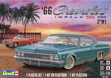 1/25 Revell 1966 Chevy Impala Ss 396 2N1 Kit - Revell Carrera