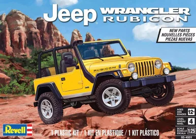 1/25 Revell Jeep Wrangler Rubicon Plastic Model Kit - Revell Carrera