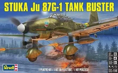 1/48 Revell Stuka JU 87G-1 Tank Buster Plastic Model Kit
