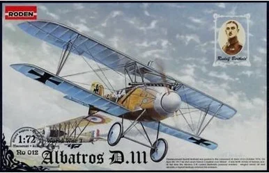1/72 Roden Albatros D III WWI German BiPlane Fighter