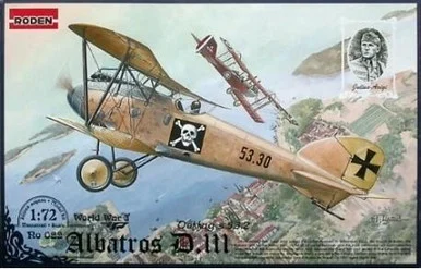 1/72 Roden Albatros D III Oeffag s53 German BiPlane Fighter