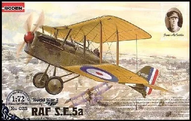 1/72 Roden SE5a RAF BiPlane Fighter w/Hispano Suiza Engine