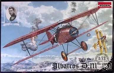 1/72 Roden Albatros D III Oeffag s153 (Early) German BiPlane Fighter