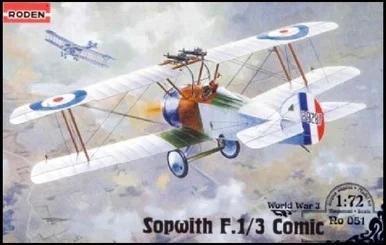 1/72 Roden Sopwith F1/3 Comic Special Version WWII British BiPlane Fighter