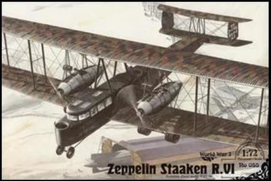 1/72 Roden Zeppelin Staaken R VI (Schutte-Lanz Built R27/16) WWI German BiPlane Bomber