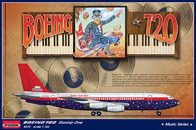 1/144 Roden Boeing 720 Starship One Elton John