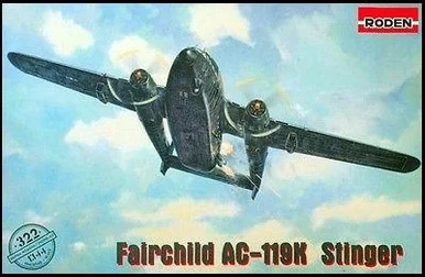 1/144 Roden Fairchild AC119K Stinger Ground Support Aircraft