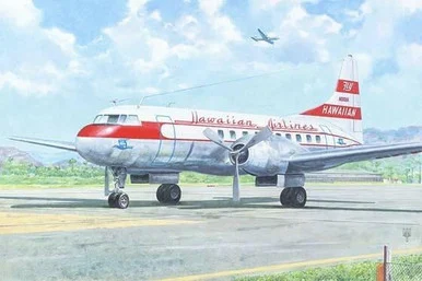 1/144 Roden Convair CV340 Hawaiian Airlines Airliner