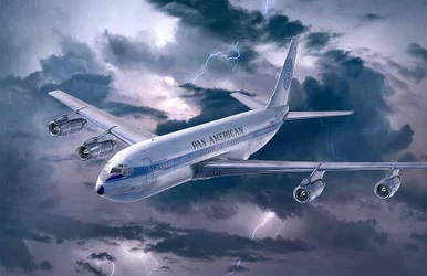 1/144 Roden Boeing 707-321 Pan American Plastic Model Kit
