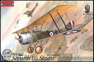 1/48 Roden Sopwith 1-1/2 Strutter WWI British BiPlane Fighter