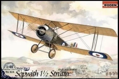 1/48 Roden Sopwith 1-1/2 Strutter Single-Seater WWI British BiPlane Bomber