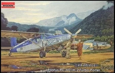 1/48 Roden Pilatus PC6C/H2 Turbo-Porter Air America CIA's Light Transport Aircraft