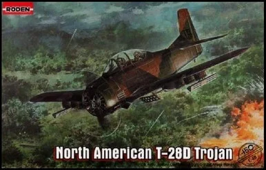 1/48 Roden T28D Trojan USAF Trainer Aircraft