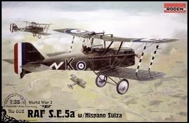 1/32 Roden Se5a WWI RAF Fighter w/Hispano Suiza Engine