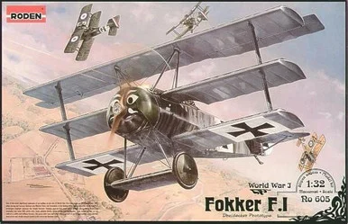 1/32 Roden Fokker FI WWI German Triplane Fighter