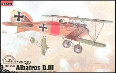 1/32 Roden Albatros D III WWI German BiPlane Fighter