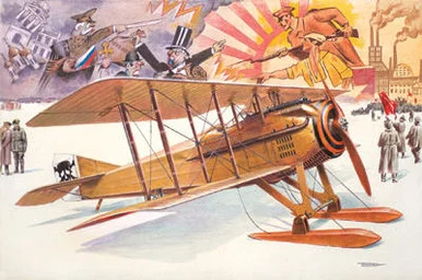 1/32 Roden Spad VII C.1 with Russian skies