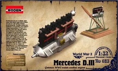 1/32 Roden Mercedes D III WWI Water-Cooled Aircraft Engine