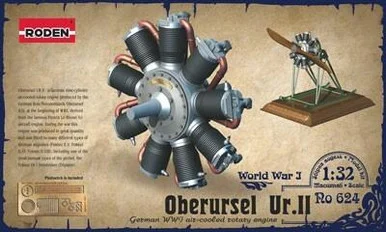 1/32 Roden Oberursel Ur II WWI Aircraft Engine