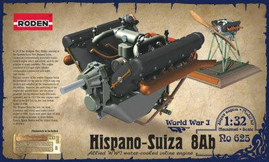 1/32 Roden Hispano Suiza 8Ab Engine