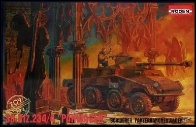 1/72 Roden SdKfz 234/4 PakWagen Schwerer PzKanoneWg Armored Vehicle