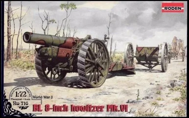 1/72 Roden WWII BL 8-inch Howitzer Mk VI Heavy Gun