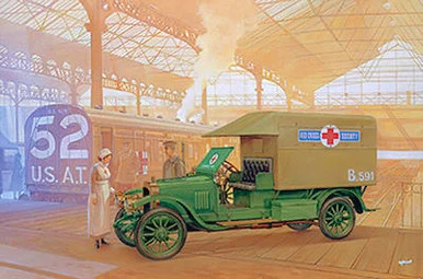 1/72 Roden Vauxhall D-type Red cross