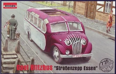 1/72 Roden Opel Blitz Strabenzepp Essen Omnibus