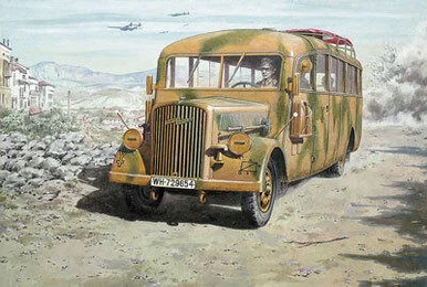 1/72 Roden Opel Blitz Omnibus W39 Late WWII service