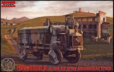 1/72 Roden FWD Model B 3-Ton US Amy Ammunition Truck w/Canvas-Type Cover