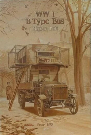 1/72 Roden WWI B Type British Bus w/Pigeon Loft