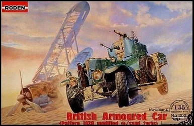 1/35 Roden Pattern 1920 MkI British Armored Car (Modified w/Sand Tires)
