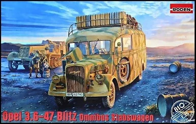 1/35 Roden WWII Opel Blitz 3.6-47 Type W39 Stabswagen Omnibus