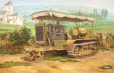 1/35 Roden WWI Holt 75 Heavy Artillery Tractor