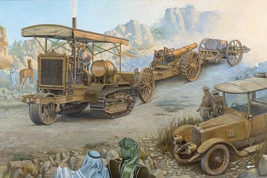 1/35 Roden Holt 75 Artillery tractor & BL 8-inch howitzer Mk.VI