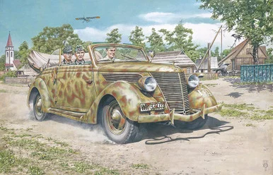1/35 Roden Ford V8-G81 Cabriolet Plastic Model Kit