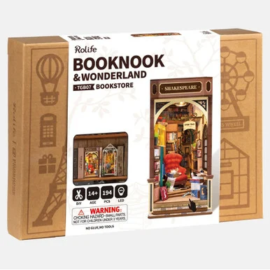 Robotime GB07 Rolife Bookstore Book Nook Kit - Maistro