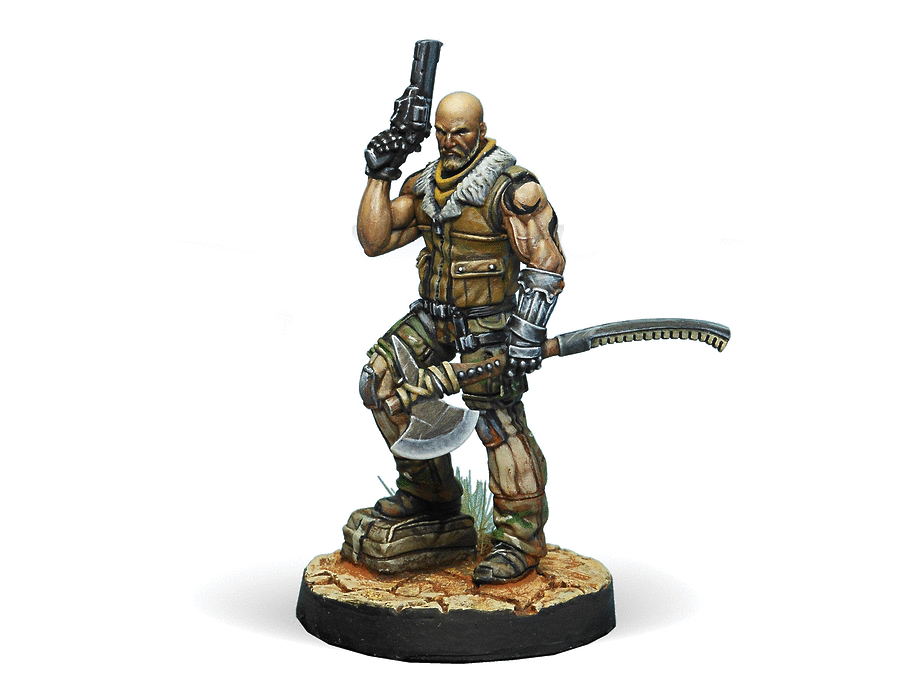 Infinity Ariadna Roger Van Zant, Capt. 6th Airborne (Heavy Pistol, AP CCW) Miniature Game Figure - Corvus Belli