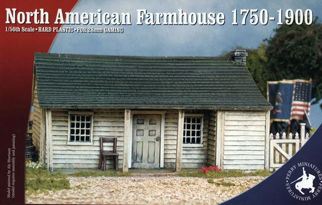 North American Farmhouse 1750 – 1900, 28 mm Scale Scenery - Perry Miniatures