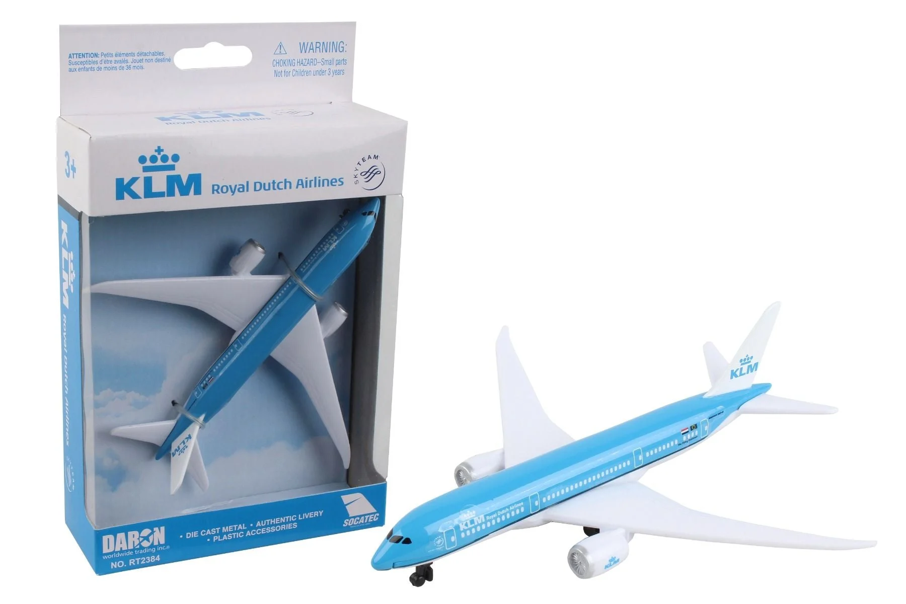 Boeing 787 KLM Royal Dutch Airlines Diecast Aircraft Toy - Daron